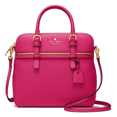 Realistic raspberry color kate spade satchel purse.  sticker