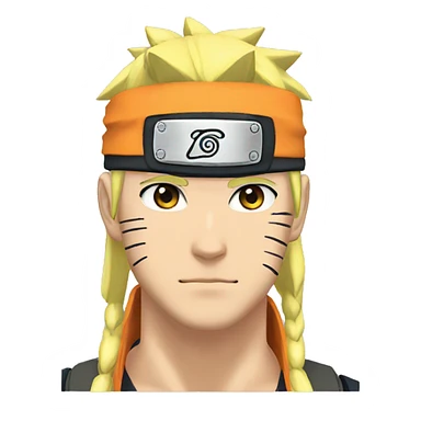 Naruto no forehead band sticker