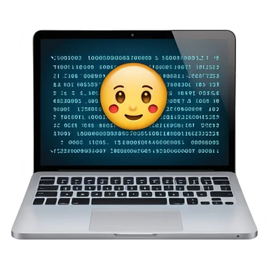 computer laptop showing programming code sticker