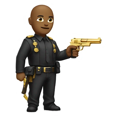 me with a gold gun sticker