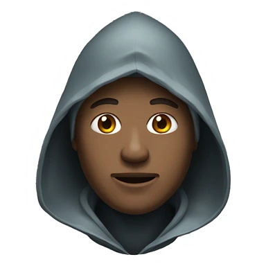 human with shark hood sticker