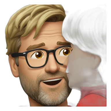 jurgen Klopp air kiss sticker