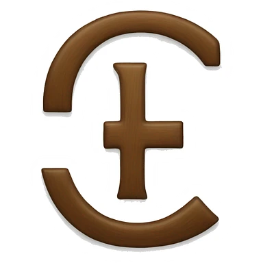 letter ,,t" combined by a ,,+" sticker