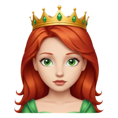 Sexy red hair princess sticker