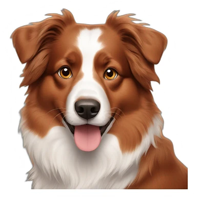 red australian shepherd sticker