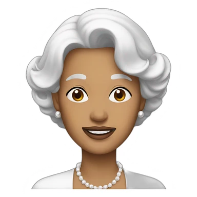 Dame blanche sticker