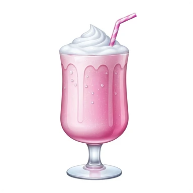 sabrina carpenter glittery pink drink with cold foam sticker