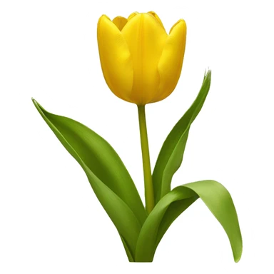 yellow tulip sticker