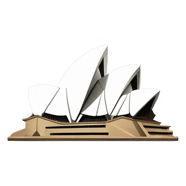 sydney opera house with sunglasses sticker