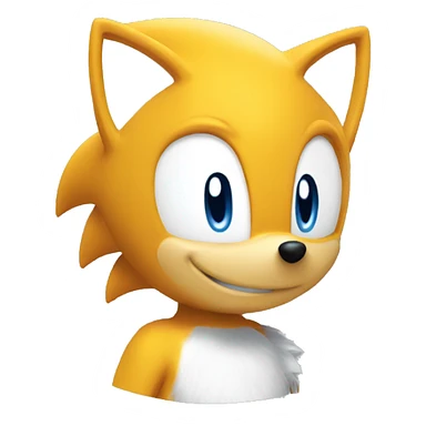 Tails sonic head sticker