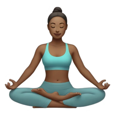 woman doing yoga sticker