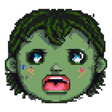 surprised and disgusted face sticker