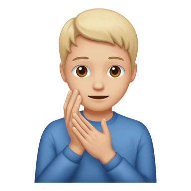 Devious face rubbing hands sticker