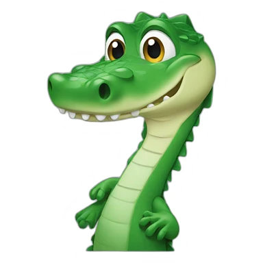 Chat sur alligator  sticker