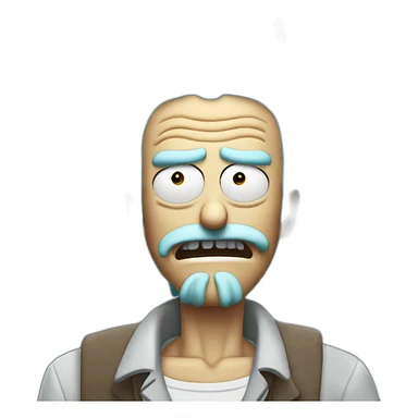 Rick Sanchez fait un doigt d’honneur sticker