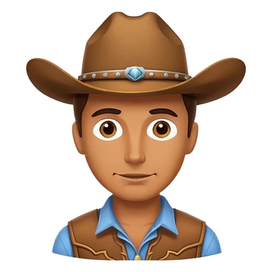 Cow boy  sticker