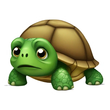 sad turtle sticker