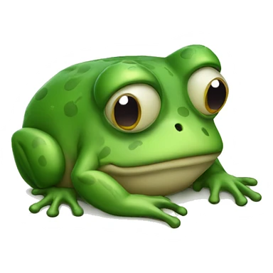 Depressed frog sticker