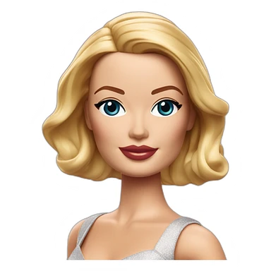 Margot Robbie Barbie sticker