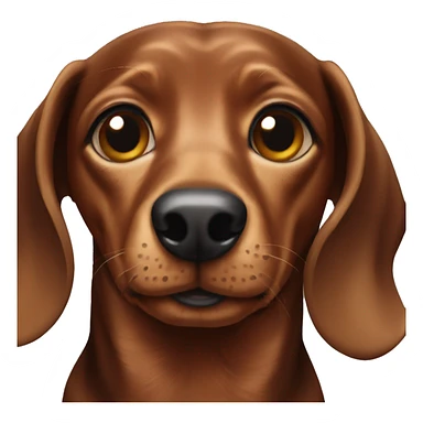 black brown dachshund sticker