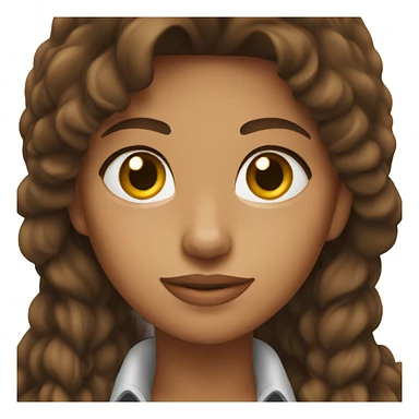 brunette brown eyes cowgirl  sticker