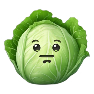 cartoon cabbage sticker