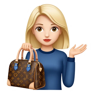 girl with louis vuitton bag  sticker