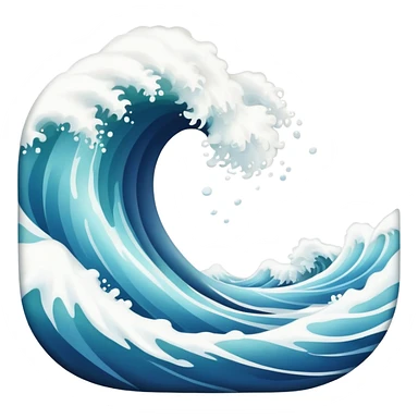 Waves storm sticker