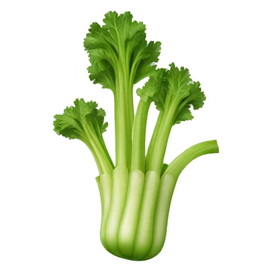 The vegetable celery as a handbag sticker