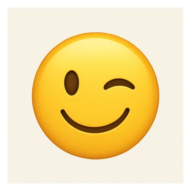 winking face emoji sticker