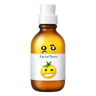 facial tonic with label sticker