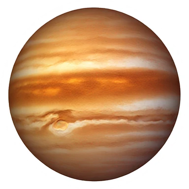 Orange planet that looks like Venus sticker