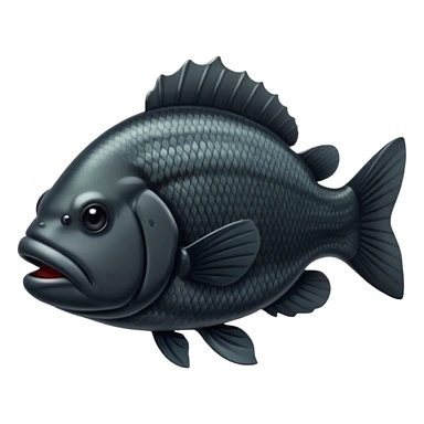 Black bass sticker