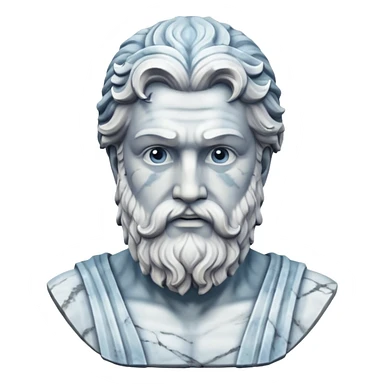 Bust of Poisedon sticker