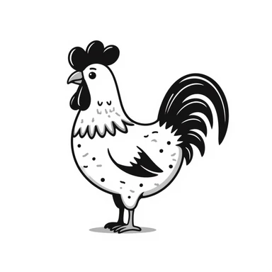 Rooster sticker