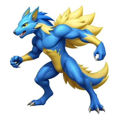 Manectric-Lucio-Fakémon-hybrid-creature (full body)  sticker