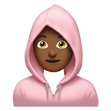 Light pink hoodie sticker