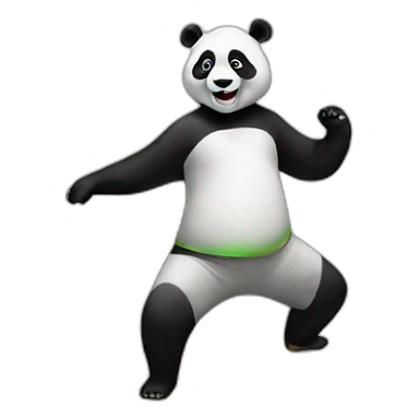 Panda dance sticker