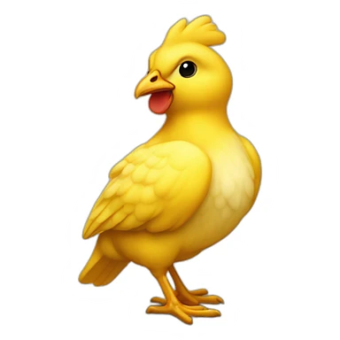 Poussin jaune sticker
