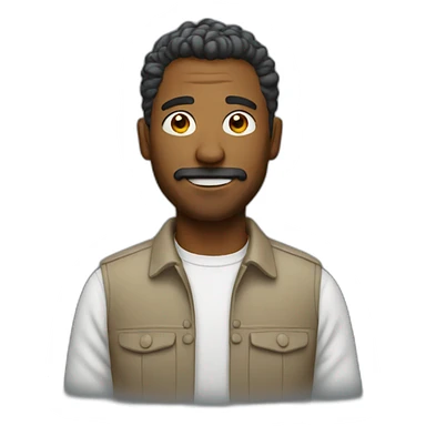 Creative man sticker