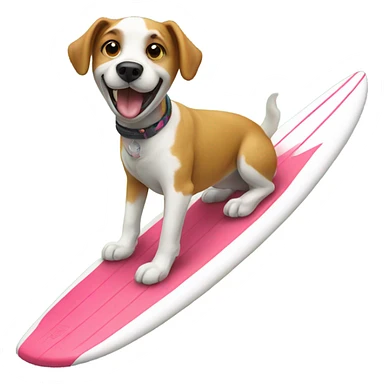 Surfing dog sticker