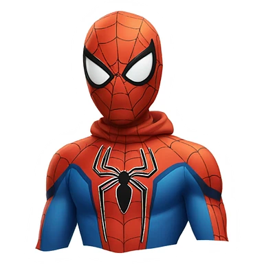 spider man in snow  sticker