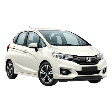 honda jazz ge mc rs white colour sticker