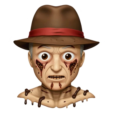 Freddy cruegar with poop sticker