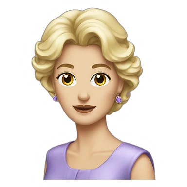 Lady di sticker