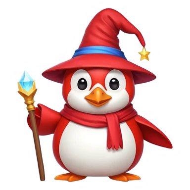 red Penguin Wizard, and youtube logo sticker