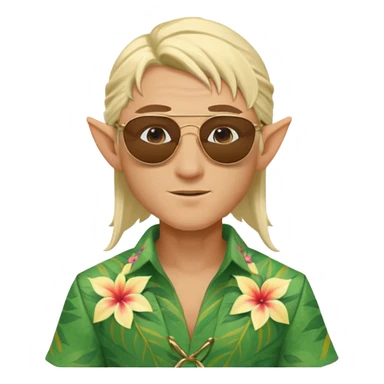 elf male legolas summer wibe sunglasses sticker