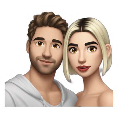 paul jason klein with dua lipa sticker