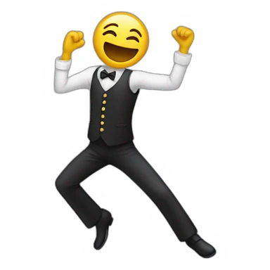 un esqueleto bailando sticker