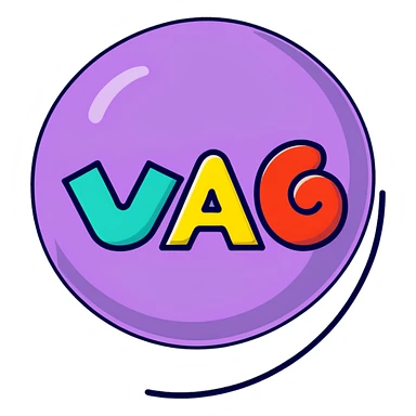 Colorful bubble letters spelling حسیب with fun decorative elements sticker